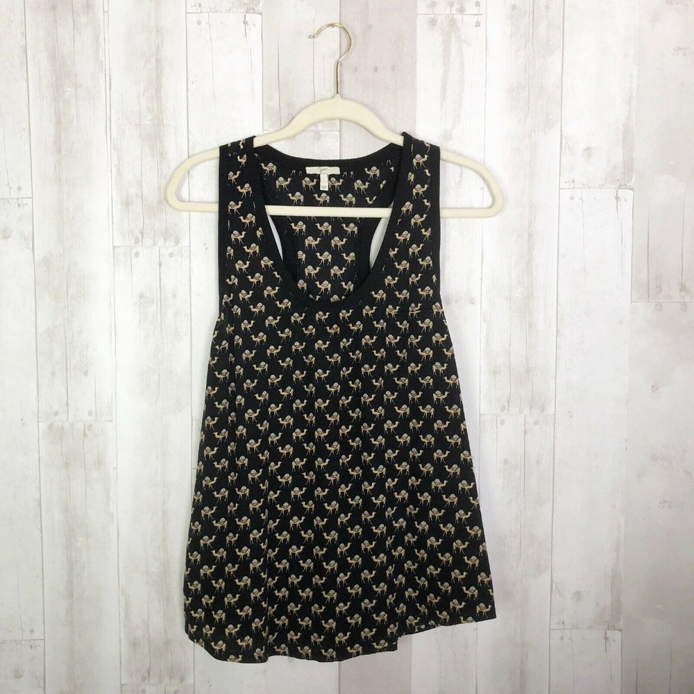 ❌SOLD❌ [Joie] Silk Camel Racerback Pocket Tank Top - Picture 3 of 8